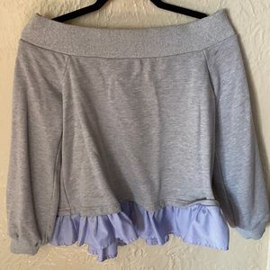 Grey off the shoulder top